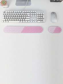 Gel Gradient Mouse Wrist Rest, Lovely Wrist Support And Arm Support, Mouse Rest And Typing To Relieve Pain, Suitable For Desktop Office/Computer/Notebook Computer/Game Waterproof And Non-Slip Crystal Keyboard Pad - View 4