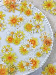 1 Pack 20pcs Vintage Silver Foil Floral Collage PET Stickers, DIY Scrapbooking Decoration Stickers For Planner, Photo Album, Scrapbook - Starlight Flower Field - View 9