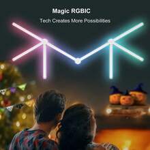 DIY 模組化 RGB 智慧壁燈,APP 控制幾何 LED 壁燈,音樂同步,1600 萬色 40+ 動態效果,易安裝模組化氛圍夜燈,適用於遊戲室、臥室、客廳、酒吧裝飾 - DIY燈具 - 查看 12