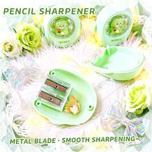 1pc Milk Tea Mini Tornado Pencil Sharpener Cute Cartoon Dual Hole Pencil Sharpener For Elementary Students Plastic Material Dual Hole Design With Flip Cover - Easy To Use, Durable And Sharp, Ideal Choice For Students And Professionals, Essential Drawing And Office Tool - Suitable For School And Office Stationery Supplies | Premium Gift And Prize - Multiple Colors and Random Styles - View 10