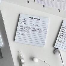 Minimalist English Habit Tracker Sticky Notes, Self‑Discipline Checklist Memo Pad, Adhesive Planner Notepad, Aesthetic Student Daily Record Stationery - A - View 3