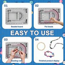KLONKEE 2pcs/3pcs Beaded Tray DIY Beaded Design Plate, Used For Making Bracelets And Necklaces, Shape Measurement DIY Tool Jewelry Tray Design - Beaded Plate - View 7