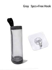 Plastic Bag Dispenser Storage Rack, Suitable For Kitchen, Behind Door Storage, Kitchen Organization, Kitchen Essential, Kitchen Accessories, Bathroom Accessories, Home Kitchen Tools, Kitchen Decor Garbage Bag Storage Hanging Bag Kitchen Plastic Bag - Multicolor - View 10