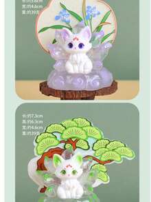 1 buah Boneka Resin Figur Lucu Berbentuk Rubah Ekor Sembilan Gaya Cina Baru Ukuran Besar, Kotak Buta Kreatif - A - View 10