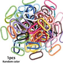 5/10/30pcs Multi-Color Round Keychain, Colorful Zinc Alloy Carabiner Key Ring, Durable Spring Clip, Suitable For Keys, Bags, Water Bottles And Backpacks - Track Carabiner - View 12