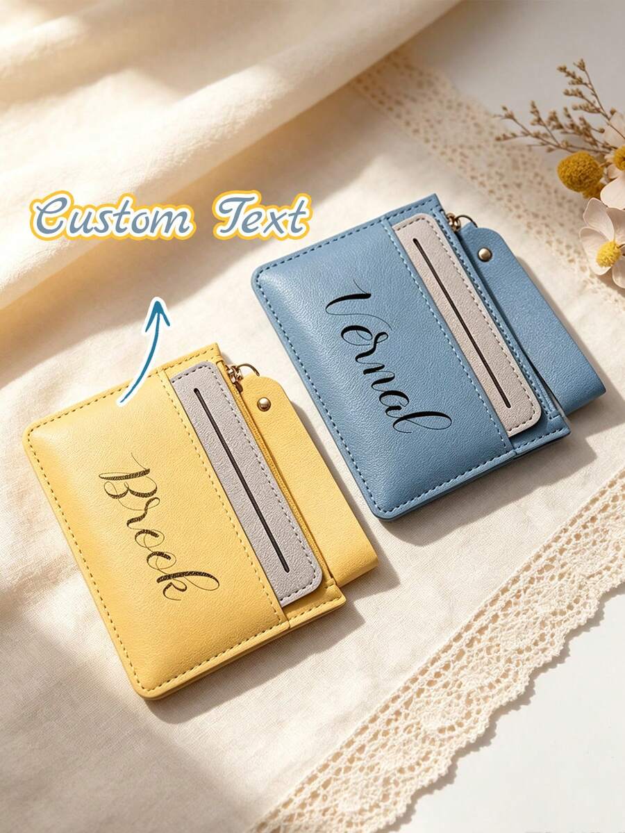 Custom-Made Detachable Dual-Purpose Wallet/Cardholder For Women, A Multifunctional Small Wallet And Coin Purse - Multicolor - View 1