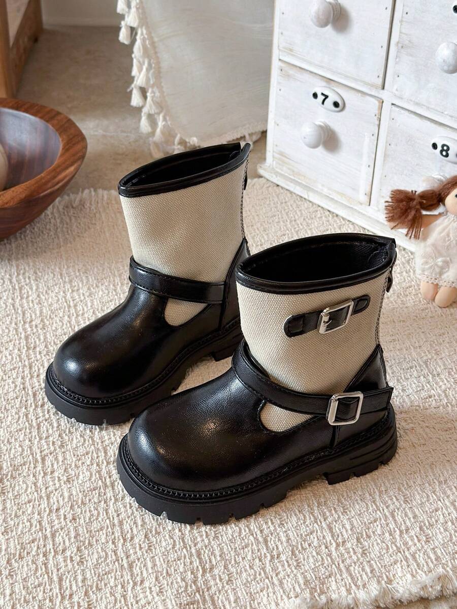 Girls' Cute Boots, Children's Mid-Calf Ankle Boots, Non-Slip And Wear-Resistant