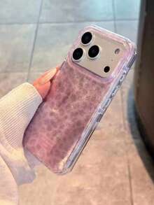 奢華豹紋貝殼紋理手機殼，適用於 iPhone 17 Pro Max 17 Pro 17 Air 17 16 15 14 Plus 13 12 Pro Max 11，時尚防震後蓋 - 彩色 - 查看 3