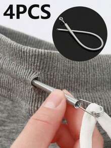 4pcs Spring-Loaded Flexible Drawstring Replacement Tool, Cylindrical Threading Needle Set, Bendable Spring Threader, 2-In-1 Elastic Band Inserter, Used For Threading Elastic Band Into Pants, Sweatshirts And Skirts; Sewing Supplies And Accessories - Multi-color - View 10