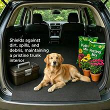Non-Slip Car Trunk Mat - Car Floor Mat - Drawer Non-Slip Mat - Trunk Protection Mat - Universal Non-Slip Floor Mat, Customizable Size, Multi-Purpose Universal Mat - Black - View 2