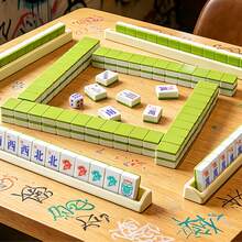 166 Pcs Mini Mahjong Tiles, American Mahjong, Theme Color Scheme For Family Gathering, Party, Camping, Gift For Ma Jiang Lovers - Multicolor - View 4