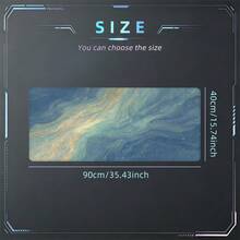 Blue Marble Mouse Pad Aesthetic Art Mousepad Extended Desk Mat Non-Slip Rubber Base Stitched Edge Large XL Desk Pad For Desk Laptop Desktop 35.4x15.7 Inch For Home Office Gamers - View 10