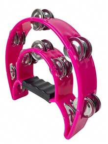 Adult Plastic Percussion Tambourine, Double Row Handheld Tambourine, Musical Instrument Tambourine, Rhythm Instrument, Handheld Percussion Drum, Suitable For Parties, Tambourine Tassels, Adult Musical Instrument, Percussion Tambourine, Tambourine, White Drum - Multicolor - View 15