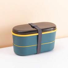 1pc Practical Portable Student Lunch Box, Multi-Compartment Large Capacity Bento Box With Utensils, Food Storage Container, Suitable For Back To School, Daily School Use, Ideal Gift For Graduation, New Year, School Essential - Multicolor 2 - View 12