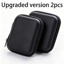1pc Hard Digital Accessories Storage Bag, Built-In Mesh Compartment, Portable Size, Can Store Earphones, Data Cables, Chargers, Organize Personal Items, Suitable For Travel, Can Be Used As Halloween, Christmas Gift Option - A - View 13