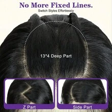 websterwigs Black 13x4 Glueless Lace Front Wig For Women, 26 Inch Synthetic Wig, Halloween - Multicolor - View 5
