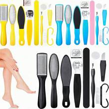 Set Perawatan Kaki, Termasuk Kikir Kaki, Pengangkat Kulit Mati, Parutan Kaki, Alat Pedikur, Unisex Untuk Dewasa dan Anak-anak, Kit Penghilang Kapalan SPA Salon Rumahan, Kikir Kaki Stainless Steel, Pembersih Kaki, Pemotong Kuku - Biru - View 2