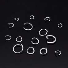 200Pcs/Lot DIY Jewelry Findings Open Single Jump Rings And Open Rings For Jewelry Making - Silver - View 2