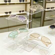 Fashion Glasses Display Stand - Multi-Layer Acrylic Fashion Glasses Display Rack - Fashion Glasses/Glasses Exclusive Storage Rack - Luxury High Transparency Multi-Layer Storage Rack, Suitable For Fashion Glasses/Glasses/Eyewear Storage And Display - Multicolor - View 5