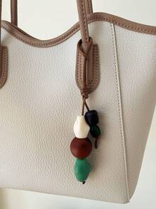 Women's Bag Charm Fashionable Personalized Acrylic Design - Brown - View 4