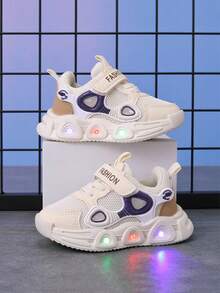 1 Pair Boys' Sports Shoes, Autumn Children's Running Shoes, Versatile Toddler Shoes, - White - View 2