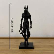 1pc Geometric Anubis Full Body Statue Decor, Supported By Cross, Minimalist Low Poly Base Design, Exquisite Craftsmanship, Suitable For Home Decor, Escape Room Decor, Christmas Gift And Holiday Souvenir - A - View 3