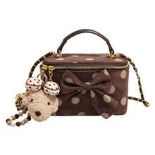 New Handheld Square Bag, Minimalist Shoulder Crossbody Bag - Coffee Brown - View 6