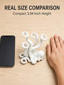 Mini Cute Octopus Creative Fun Toothbrush Holder, Toothbrush Cup, Desktop Storage Rack, Can Hold Toothbrush, Toothpaste, Flower Pot, Vase, Vanity Decor, Bathroom Supplies. Warm Home Bathroom Decor Autumn Decor Back To School Season - Multicolor - View 8