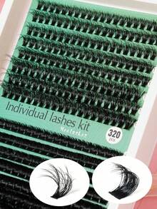 60+80P/80+100P Large Capacity Different Lengths False Eyelashes Single Cluster Thick - View 7