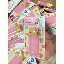 SANRIO-KT Cat Portable Cotton Swab Floss Toothpick Storage Box Flip Lid Mini Travel Organizer Case Cute Small Item Container Suitable For Bag Pocket - Multi-color - View 7