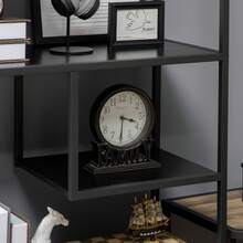 7-laags opbergboekenkast met industrieel ogend stalen frame, 83 x 34 x 180 cm, zwart - A - Bekijken 10