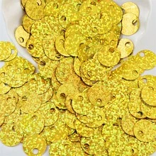 15mm Big Hole Flat Round Sequin Paillettes Large Hole 4mm PVC Loose Sequins And Spangles For Embroidery Applique Knitting Arts Crafts And Embellishment 210pcs/Bag 20g - 20 Grams - View 33