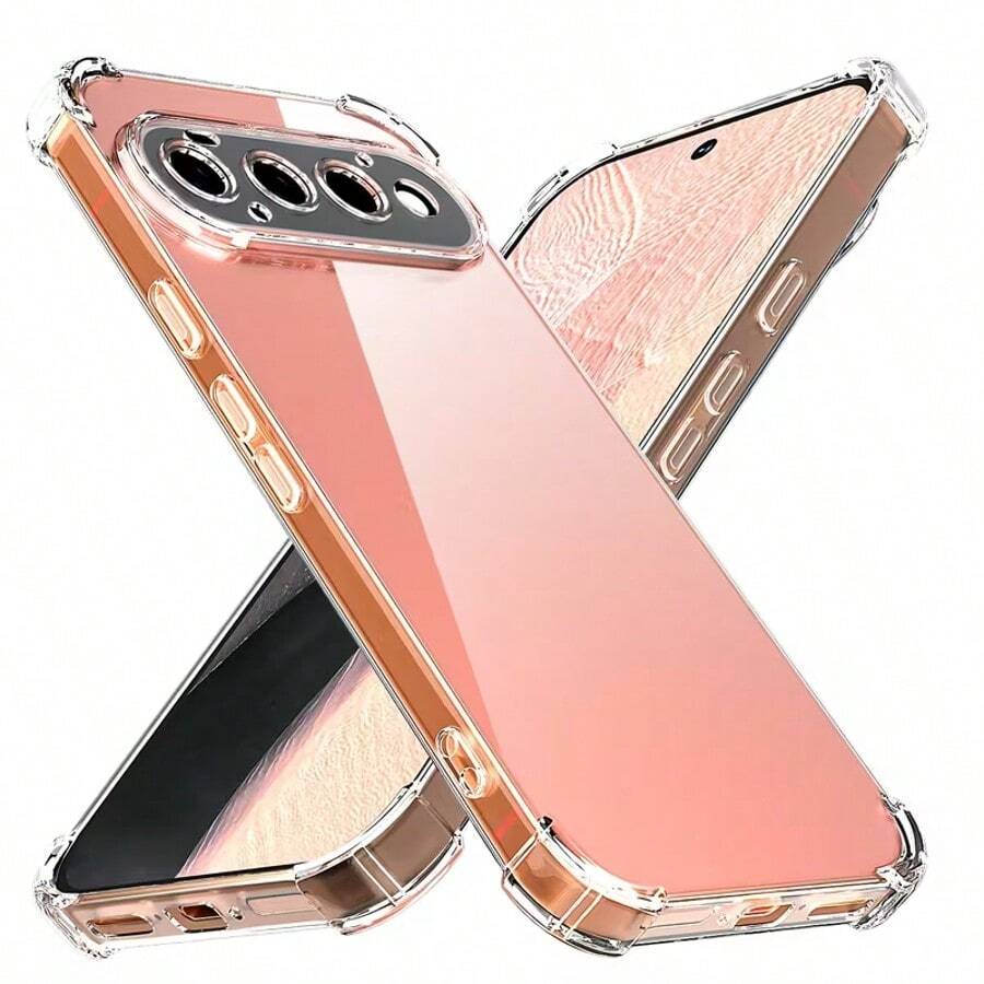 Compatible With Google Pixel Series Transparent Air Cushion Phone Case, 1.5MM Thickened Four-Corner Airbags, Dual Raised Lens And Screen Protection, High-Definition High-Transparency TPU Soft Shell, Full Coverage, Precise Independent Button Cutouts, Lightweight And Clear, Not Bulky, Daily Full Coverage Transparent Phone Case Compatible Models: Pixel 11, Pixel 11 Pro, Pixel 11 Pro XL, Pixel 10a, Pixel 10 Pro, Pixel 10 Pro XL, Pixel 10, Pixel 9A 5G, Pixel 9 Pro XL, Pixel 9 Pro, Pixel 9