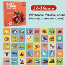 Black And White Visual Training Cards For Infants 0-3 Months, 3-6 Months, 6-12 Months, Newborn Baby Vision Development Cards, Vision Tracking Cards - Black and White - View 9