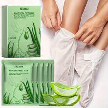 EELHOE 5 buah Masker Kaki Lidah Buaya, Melembapkan, Menghidrasi, Mengelupas, Mengencangkan, Membersihkan dan Melembutkan - 5 buah - View 4