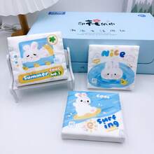 120-Sheet 3-Ply Thickened Cartoon Print Facial Tissues, Portable Small Pack Printed Napkins, Virgin Wood Pulp Paper Material, Convenient To Carry - 3 Random Packaging Styles, Suitable For Kitchen, Bathroom, Home And Other Daily Household Use - Multi-color - View 8