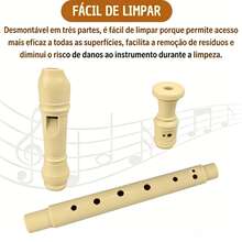 FLAUTA DOCE de 8 FUROS SOPRANO GERMÂNICA YRS-23 EM DÓ (C) Para adultos Ou Infantil Que Estejam Desenvolvendo Interesse Pela Flauta Doce - Damasco - Visão 8
