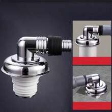 1pc Washing Machine Floor Drain Elbow Connector, Anti-Overflow Anti-Odor Sewer Pipe Adapter, 90 Degree Curved Drainage Pipe Sealing Joint, Suitable For Laundry Room Bathroom Washing Machine Drainage Accessories - Multicolor - View 6