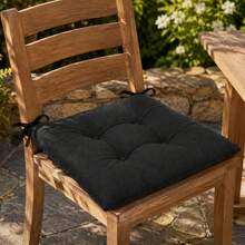 Set Of 6 Puffy Soft Square Chair Cushions – 40x40 Cm İN DER TURKEI - Grey - View 6