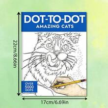 1PC,DOT TO DOT Digital Connected Drawing Book, 20+Sheets, Over 5000 Points Can Be Connected, A Fun, Relaxing Activity For All Ages) (Dot-To-Dot Puzzle Collection) - Single Piece - View 2