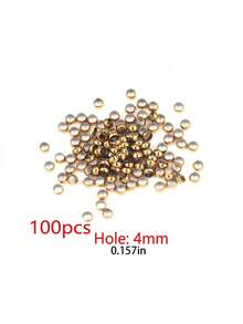 100個 304不鏽鋼 1.5mm鍍金圓管壓珠 DIY珠寶吊墜製作用 - 串珠 - 查看 16