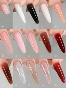 XEIJAYI 15ML Crystal Extension Nail Gel, UV Fast Extension, No Paper Holder, Can Attach Rhinestones - Multicolor - View 7
