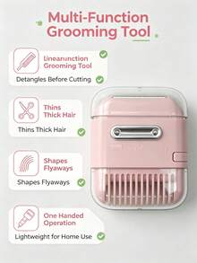 Tông đơ cắt tóc gia đình 3 trong 1, có thể tỉa tóc xơ, chải, làm mỏng, cắt và tạo kiểu tóc tất cả trong một - Một kích cỡ phù hợp cho tất cả - Xem 7