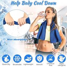20 Pcs Cooling Towel 40 X 12 Ice Towel For Neck And Face Microfiber Chilly With Bag Breathable Yoga Gym Stay Cool Towels Sweat Rag For - RoyalBlue - View 5