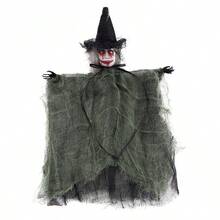 3pcs Halloween Party Decorations Hanging Ornaments, Halloween Scary Witch Hanging Ghost Decor, Haunted House Party Props Hanging Decorations - Multicolor - View 6