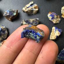 1pc Random Pattern Natural Azurite Quartz Cluster - Vibrant Blue-Green Mineral Specimen, Suitable For Collectors, Researchers And Decorative Display, Classic Collection Item, Home Decor And Gift, Indoor Decorative Stone - Multicolor - View 14