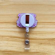 Retractable D Card Holder Reel With Cute Cartoon Design, Nurse Hospital Badge Holder Office Lanyard 1pc - X675 - View 5
