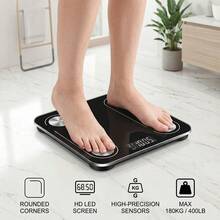 Household Smart Weight Scale, USB Rechargeable Body Fat Scale, Professional Accurate Body Composition Measuring Device, Digital Electronic Health Scale For Body Weight Fat Monitoring Home Fitness Use - Black - View 9