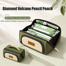 Large Capacity Pencil Case, 180 Degree Fully Open Flat Design 8 Layer Classification Storage Stationery Bag, Durable Smooth Zipper Student Pencil Pouch, Primary And Secondary School Office Universal Stationery Storage Bag - Multicolor - View 2