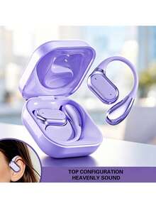 Open Ear Earhook TWS Wireless Earbuds, Lightweight Comfort Non-In-Ear Headphones, HiFi Stereo Sound HD Clear Calls, Sport Running Daily Use Wireless Earphones Compatible With IOS & Android - View 2